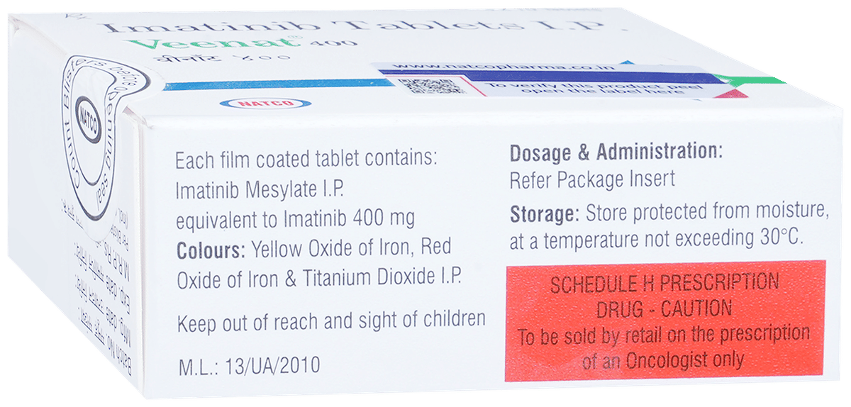 Veenat 400 pack, imatinib by Natco