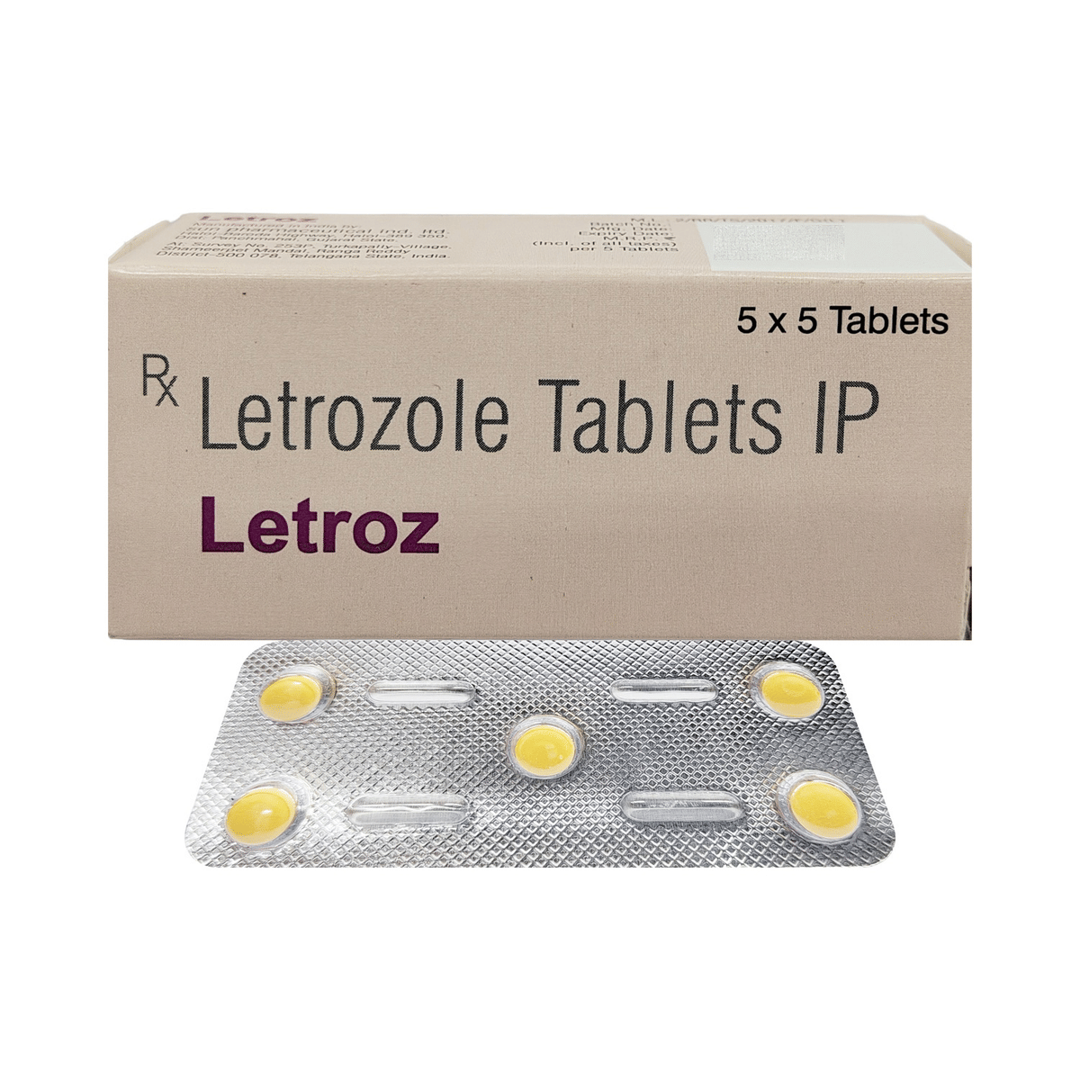 Letroz pack, letrozole by Sun Pharmaceutical