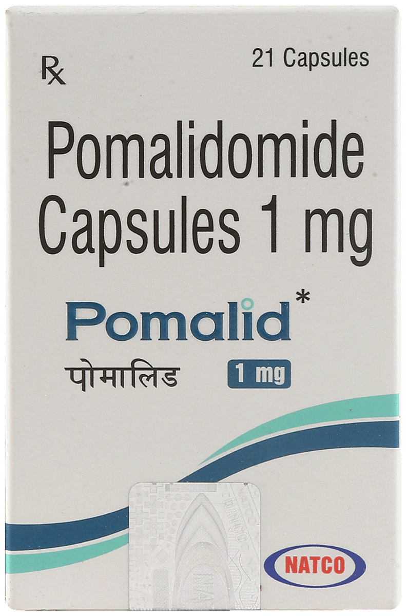 Pomalid 1 mg pack, pomalidomide by Natco